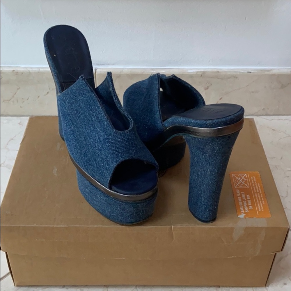 ACNE | Denim Platform Heels